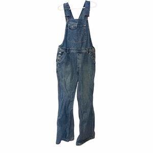 Silver Jeans Overalls Denim Bibs 90s Y2K Juniors 13 wide leg Bootcut